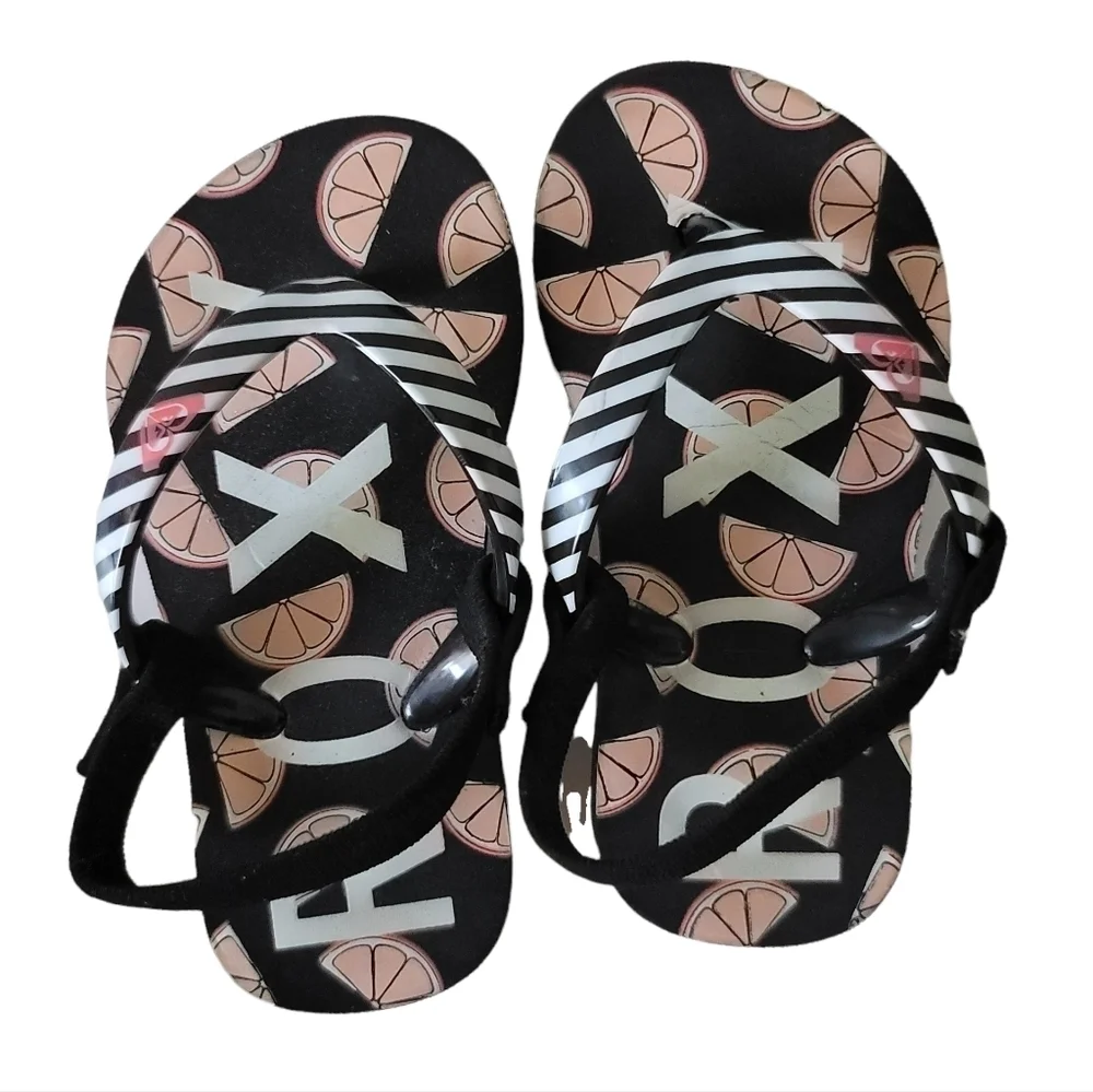 Roxy‎ Toddler Size 6 Black Slingback Sandals
